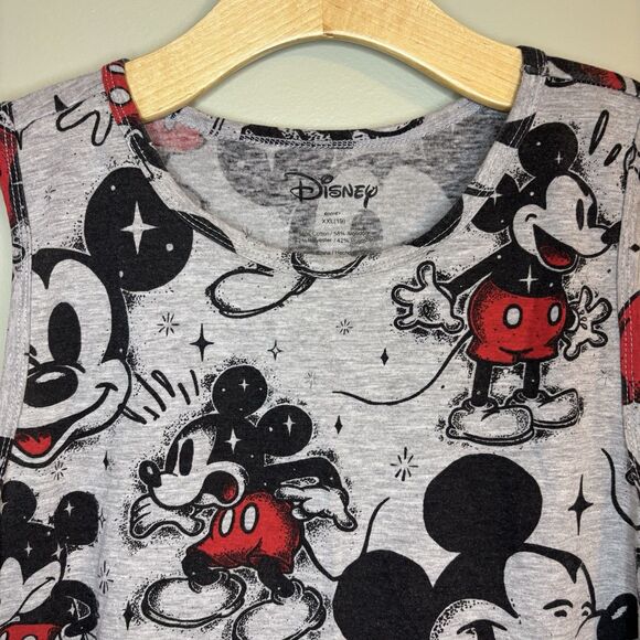 Women’s 2XL Disney Mickey Mouse tank Top Shirt Sleeveless - Picture 3 of 7